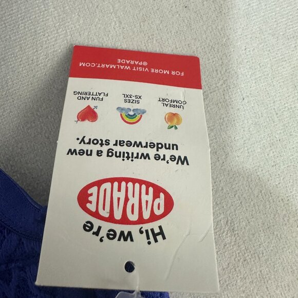 Parade Lace Bralette Bluing Size Small Adjustable Straps Unlined Style PR117W - Picture 4 of 8